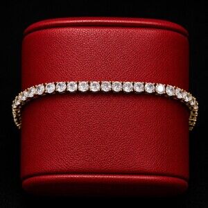 Gold Tennis Bracelet 8 Inch